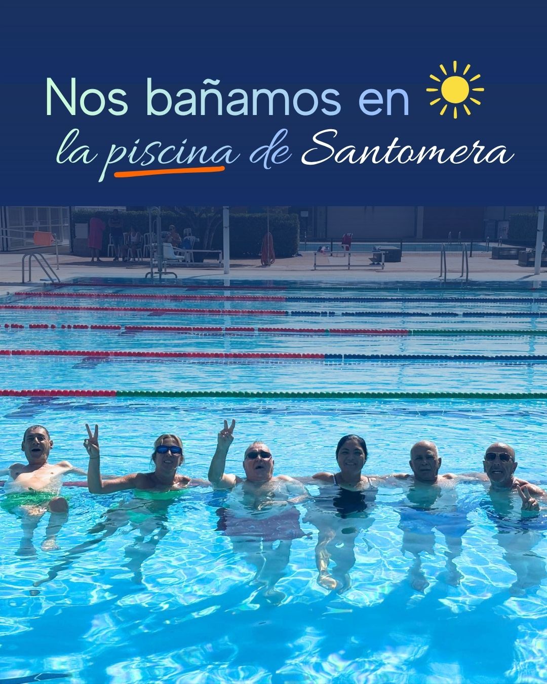 Julio: Nos bañamos en la piscina de Santomera